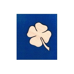 Koniczynka  6,5x5cm   / SKLEJKA #3mm  / czterolistna koniczynka